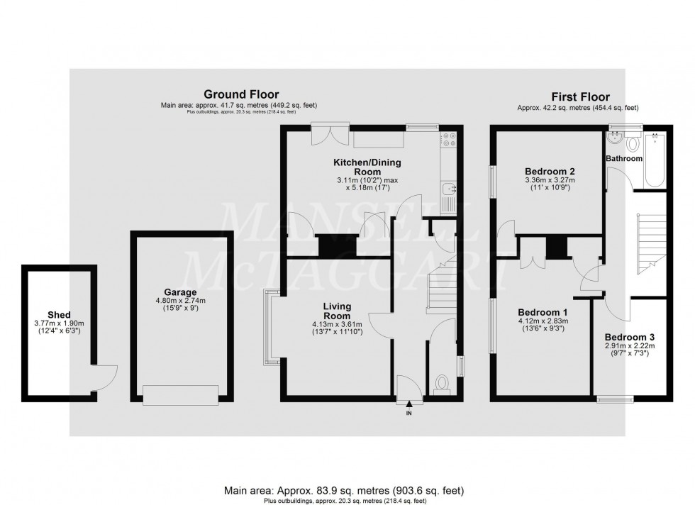 Floorplan for Holtye Avenue, East Grinstead, RH19