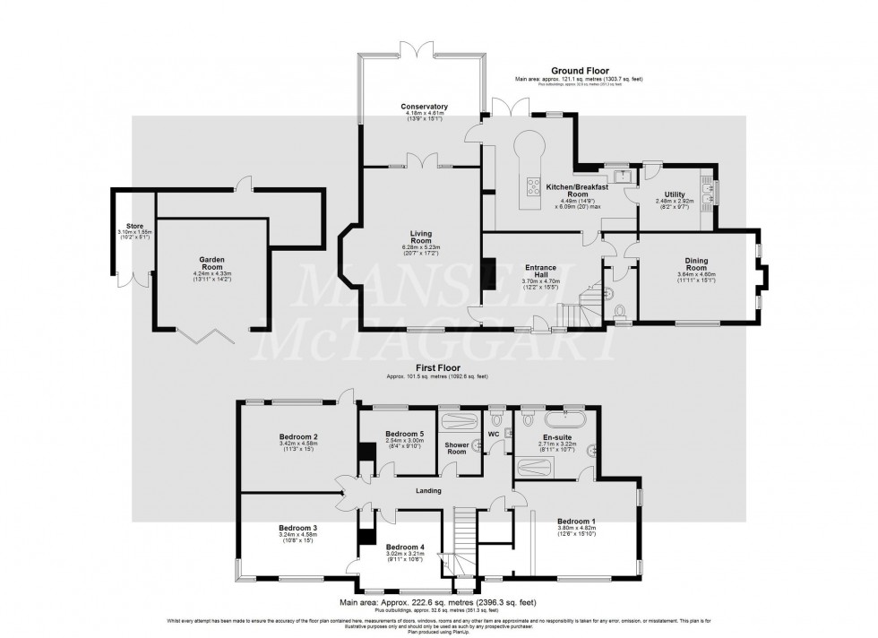 Floorplan for Yew Lane, East Grinstead, RH19