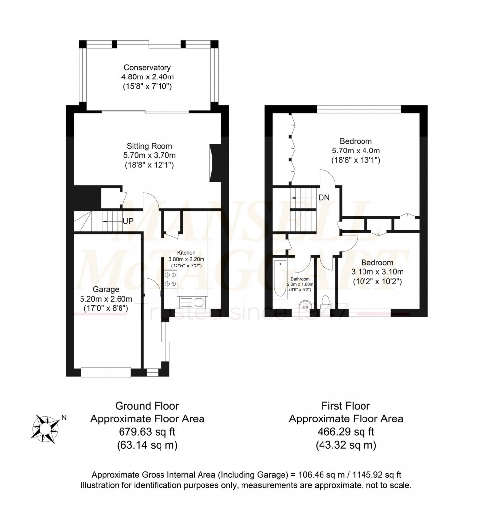 Floorplan for Stafford Way, Hassocks, BN6