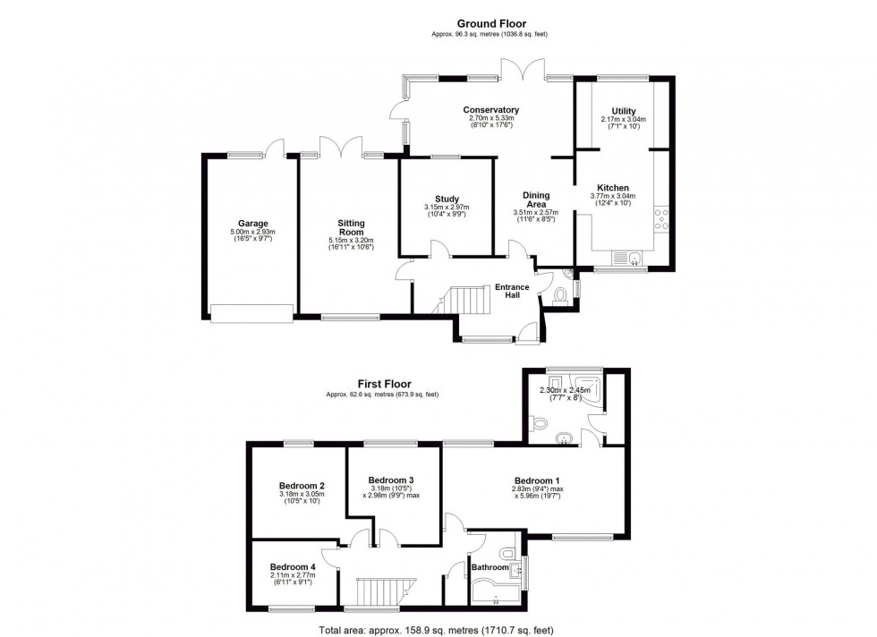 Floorplan for Lingfield Road, East Grinstead, RH19