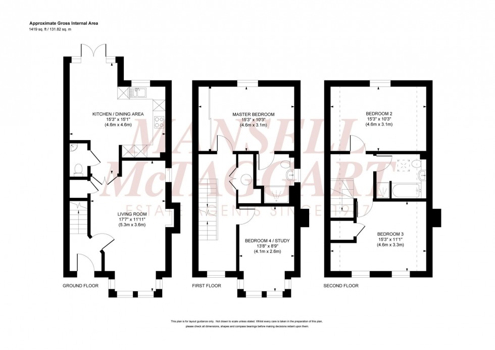 Floorplan for Curf Way, Burgess Hill, RH15