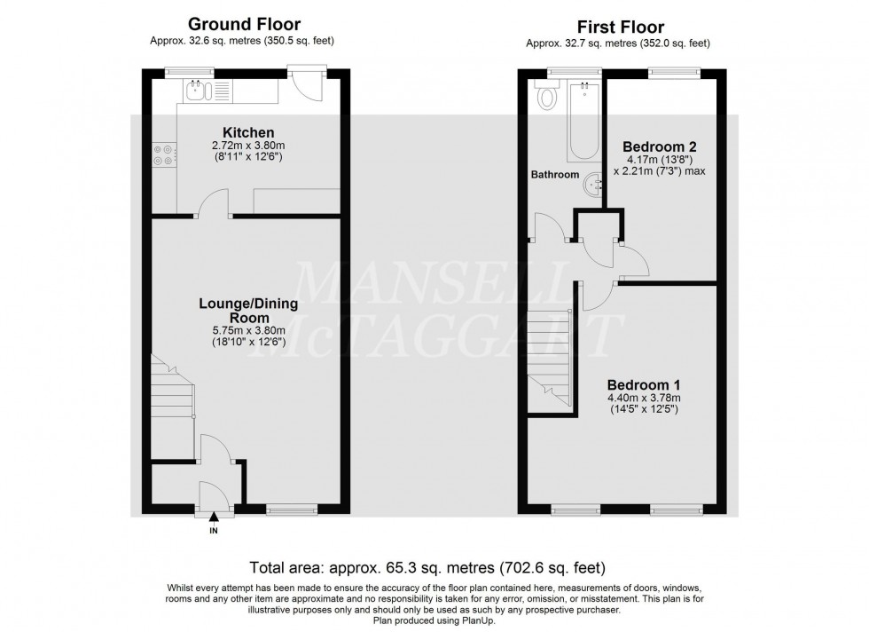 Floorplan for Harmans Drive, East Grinstead, RH19