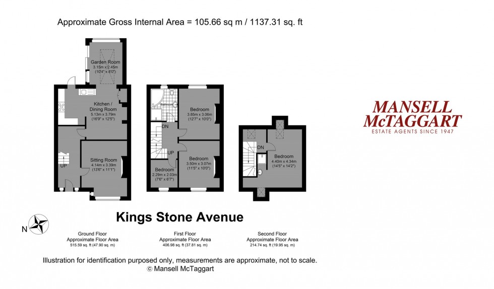 Floorplan for Kings Stone Avenue, Steyning, BN44