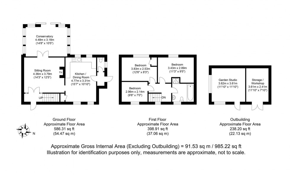 Floorplan for School Field, Barcombe, BN8