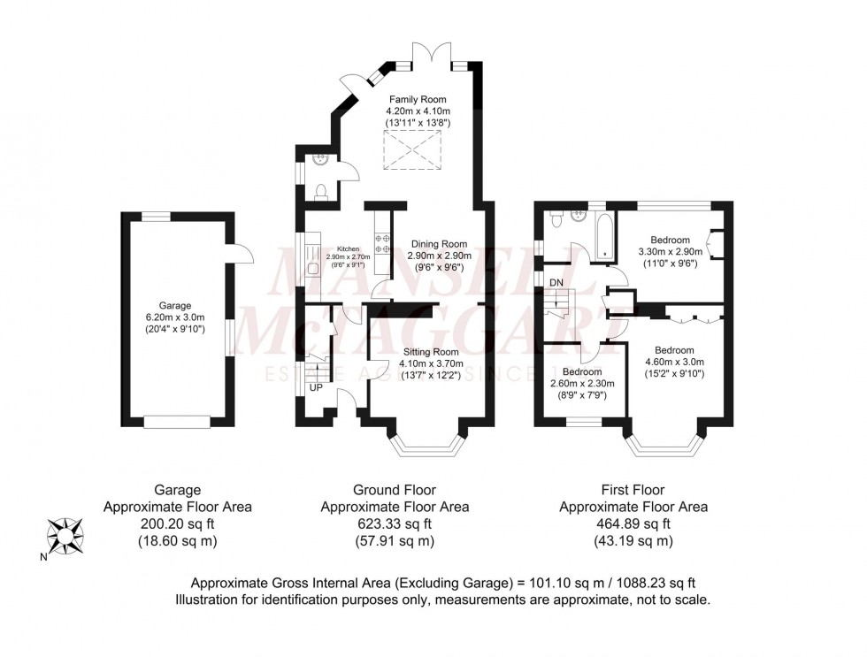 Floorplan for Farm Avenue, Horsham, RH12