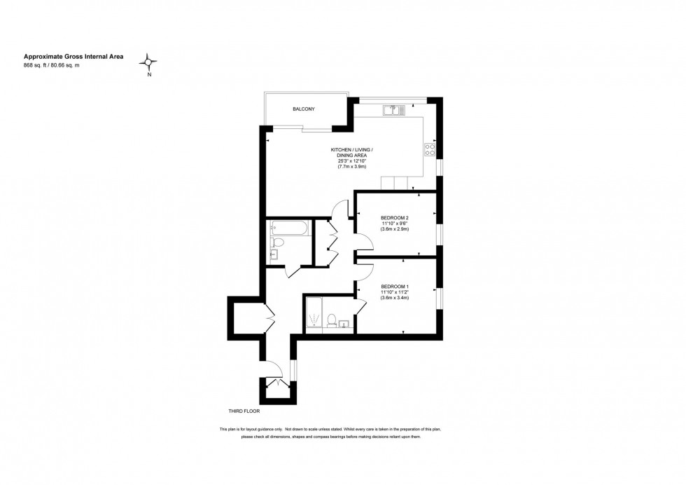 Floorplan for Church Road, Beacon Heights, RH16