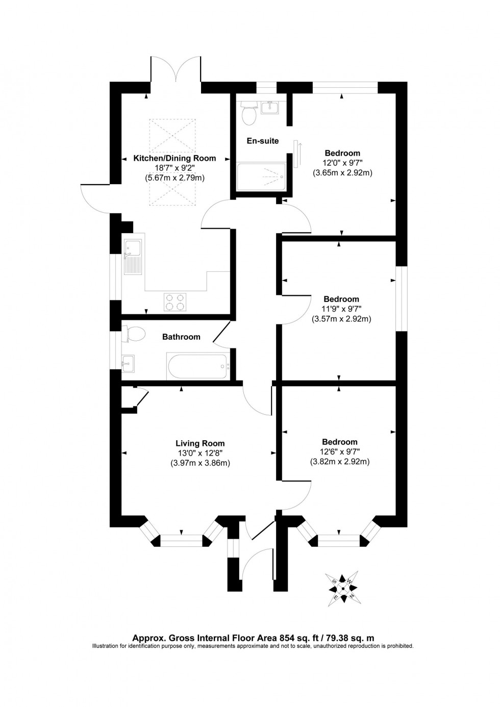 Floorplan for Lewes Road, Lindfield, RH16