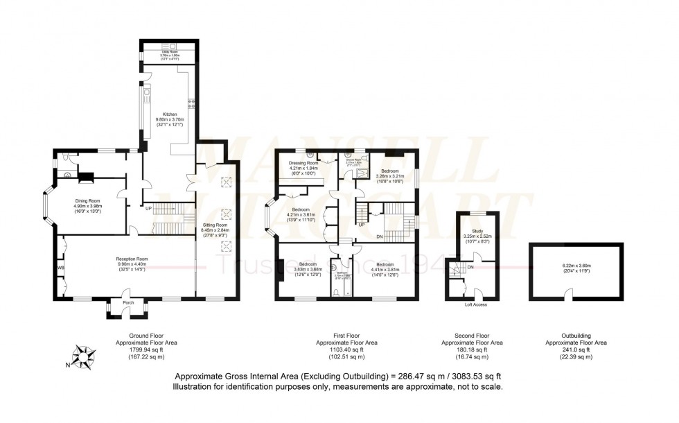 Floorplan for Mark Cross, Crowborough, TN6