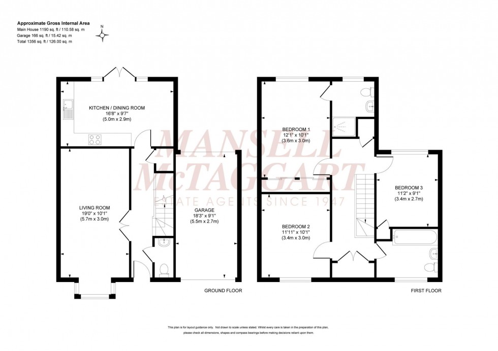 Floorplan for Skylark Way, Burgess Hill, RH15