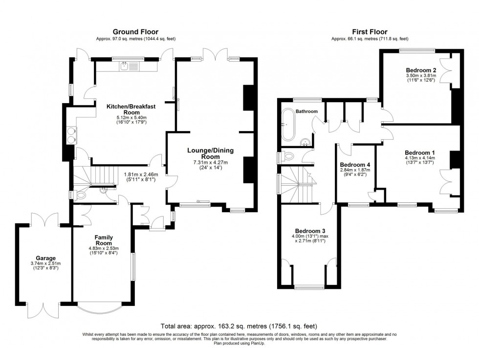 Floorplan for Rusper Road, Crawley, RH11