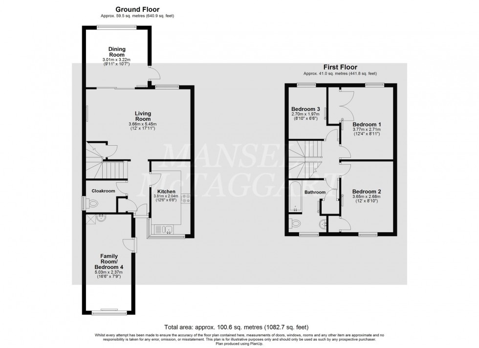 Floorplan for Erica Way, Copthorne, RH10