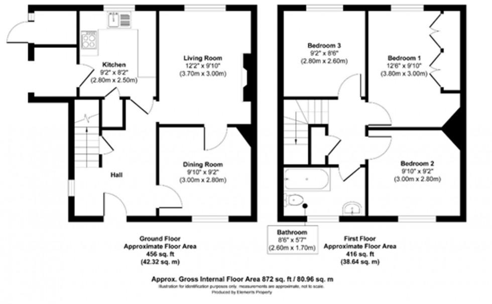 Floorplan for Mark Cross, Crowborough, TN6