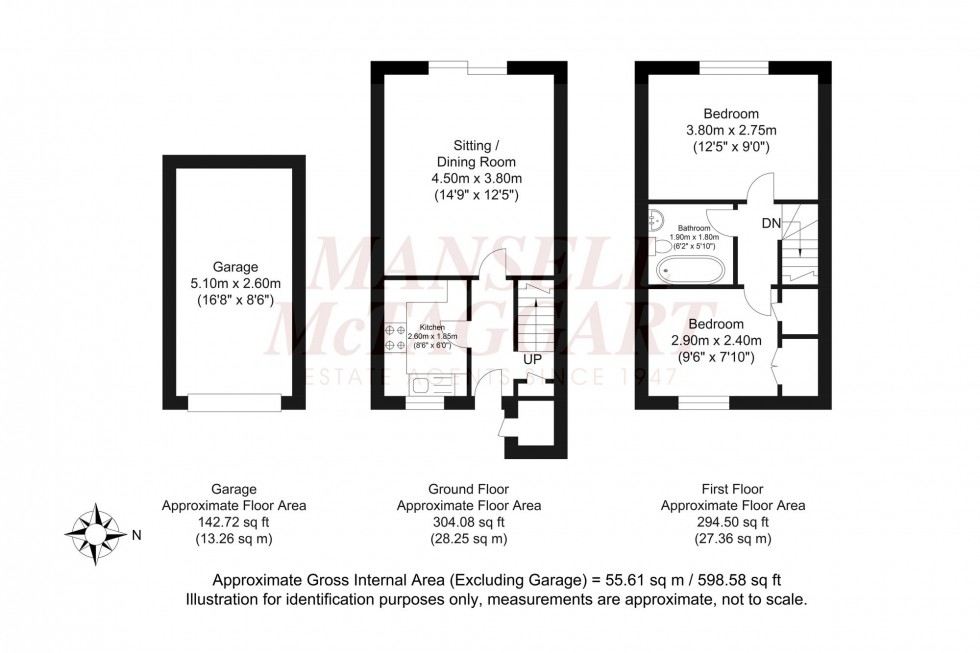 Floorplan for Sloughbrook Close, Horsham, RH12