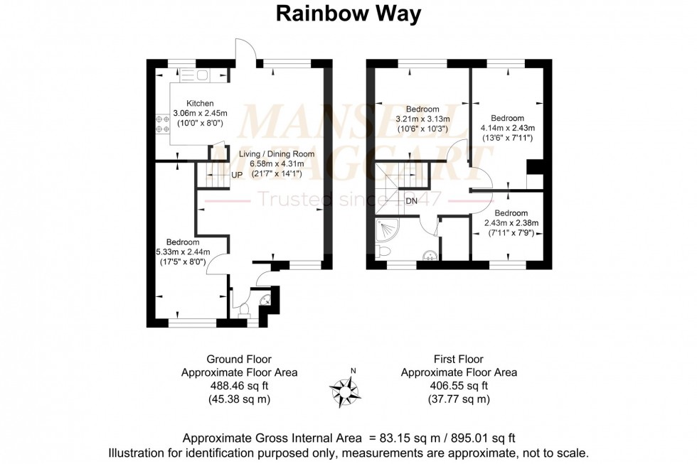 Floorplan for Rainbow Way, Storrington, RH20