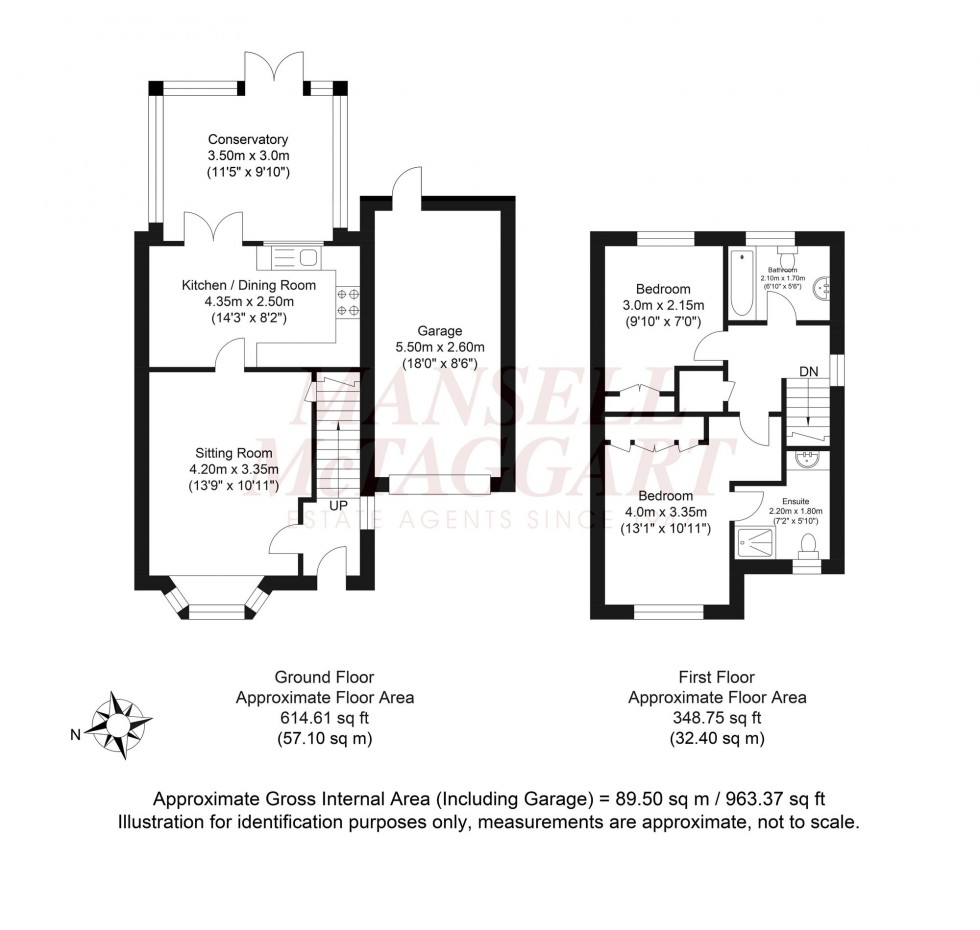 Floorplan for Lanyon Close, Horsham, RH12