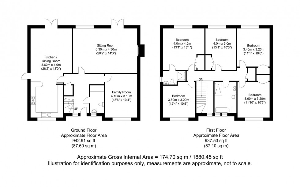 Floorplan for Welland Close, Crowborough, TN6