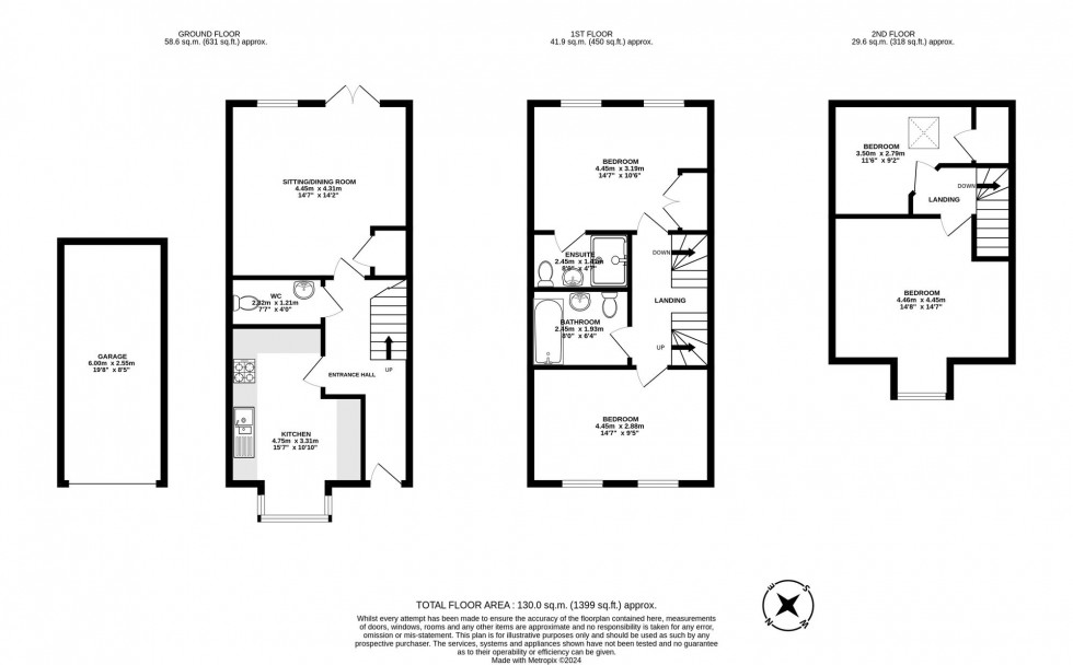 Floorplan for Powell Gardens, Redhill, RH1