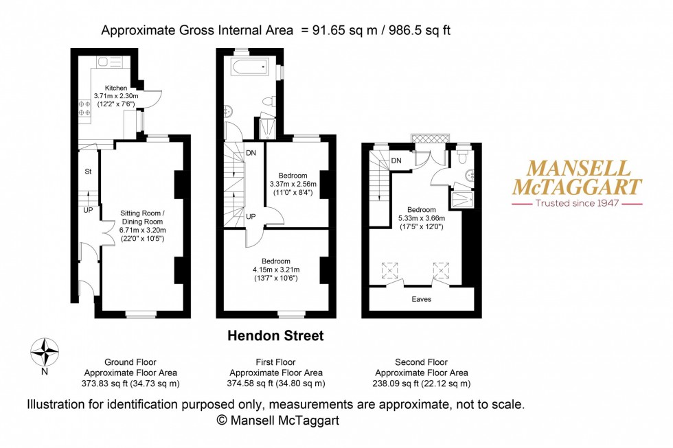 Floorplan for Hendon Street, Brighton, BN2