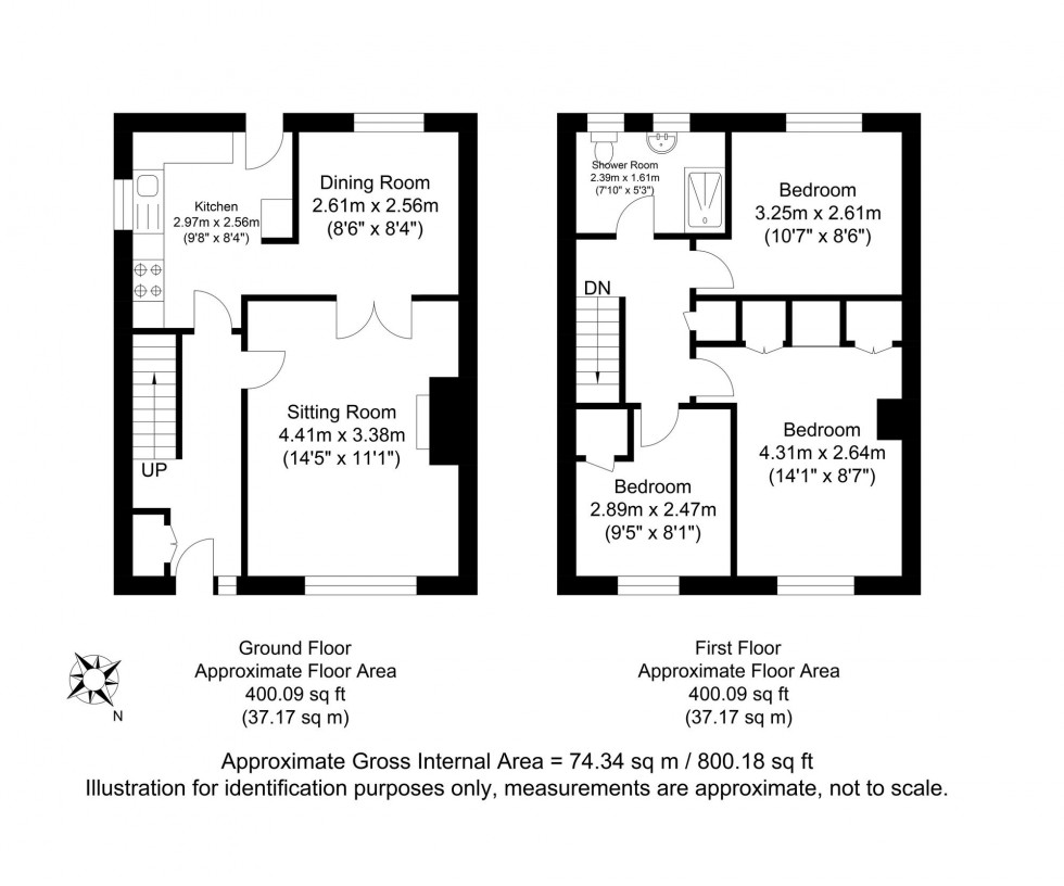 Floorplan for Blois Road, Lewes, BN7