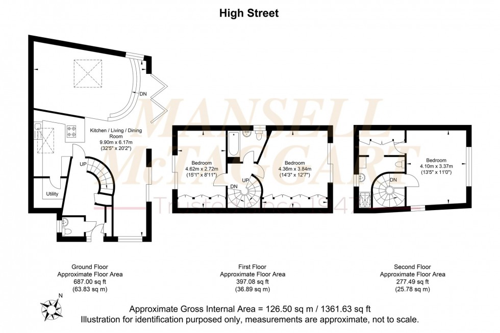 Floorplan for 1A High Street, East Grinstead, RH19