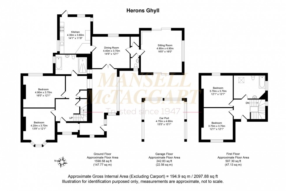 Floorplan for Uckfield Road, Herons Ghyll, TN22