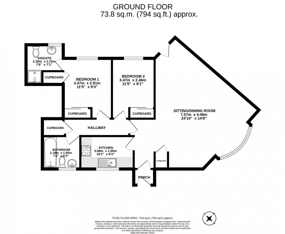 Floorplan for Walker Road, Maidenbower, RH10