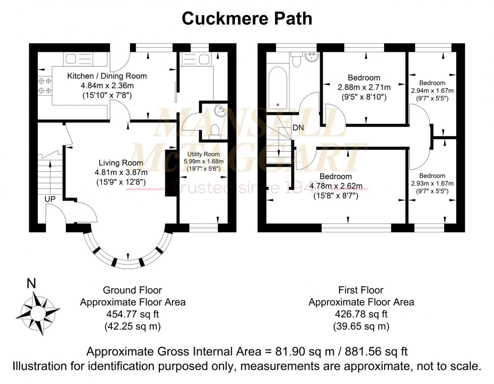 Floorplan for Cuckmere Path, Uckfield, TN22