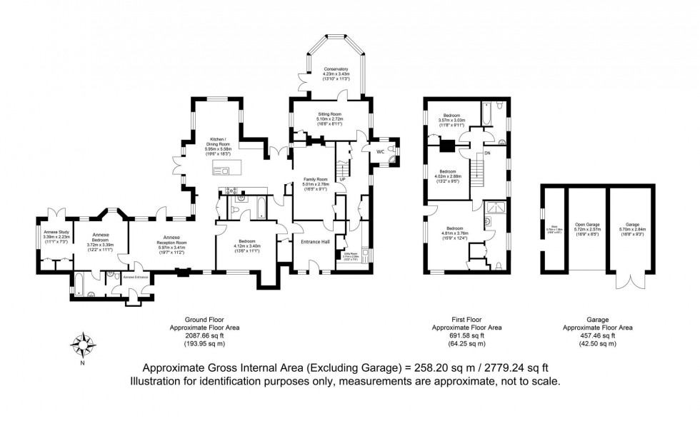 Floorplan for Alfriston Road, Near Alfriston, BN26