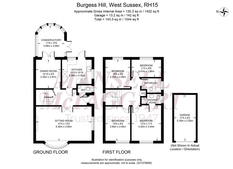 Floorplan for The Warren, Burgess Hill, RH15