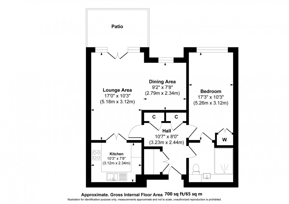 Floorplan for Kleinwort Close, Hurst Place, RH16