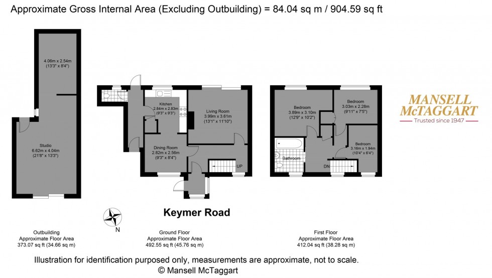 Floorplan for Keymer Road, Brighton, BN1