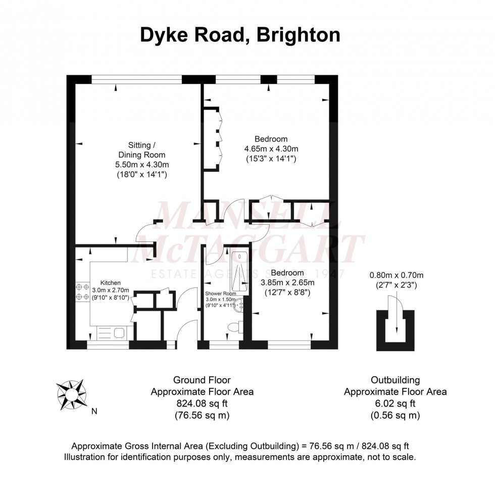 Floorplan for Dyke Road, Brighton, BN1