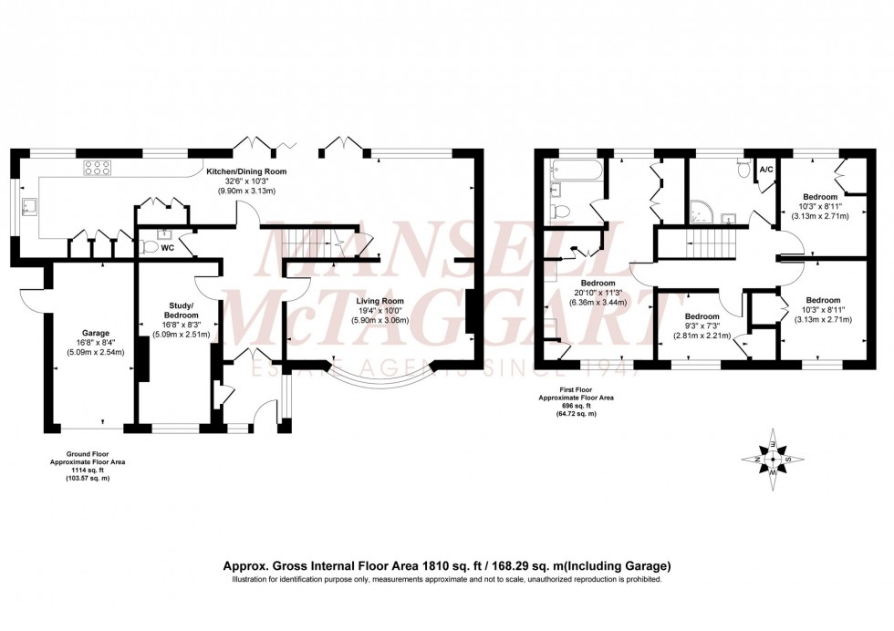 Floorplan for Titchfield Close, Burgess Hill, RH15