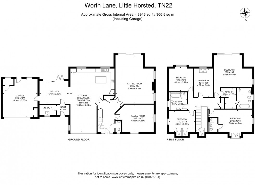 Floorplan for Oakview Place, Little Horsted, TN22