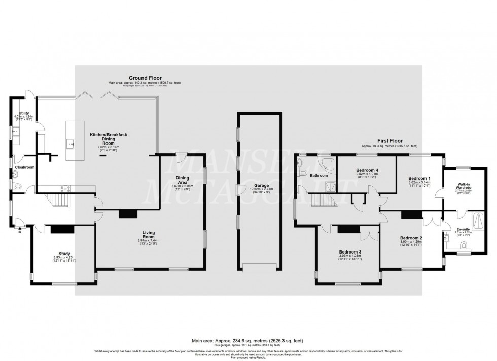 Floorplan for Hophurst Lane, Crawley Down, RH10