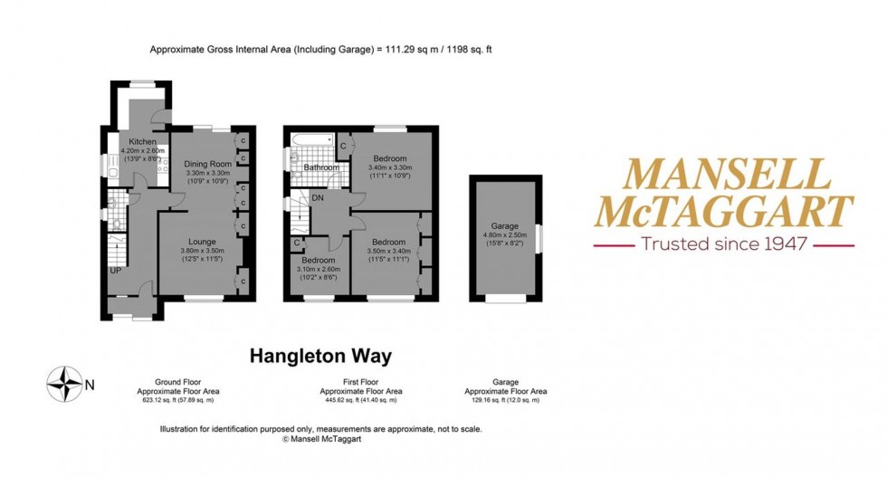 Floorplan for Hangleton Way, Hove, BN3