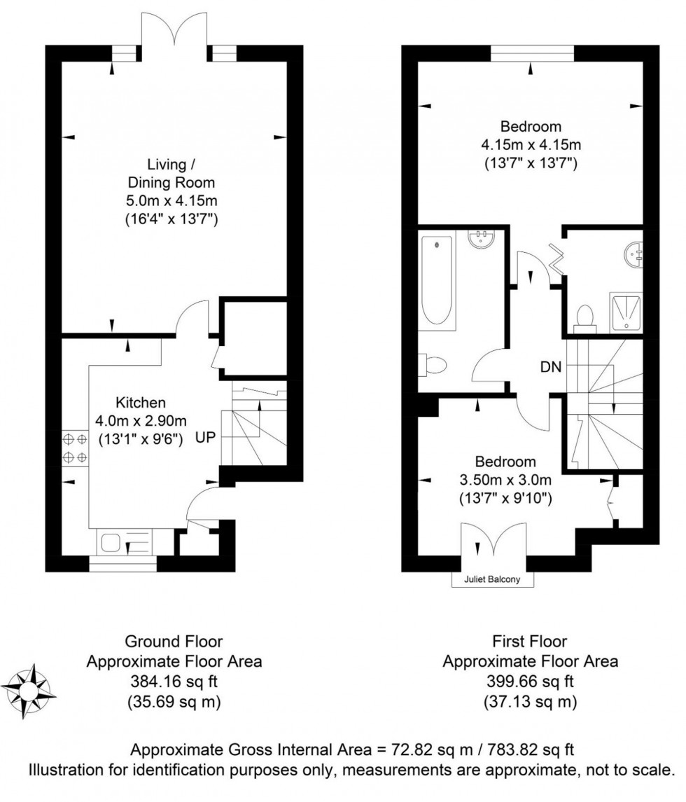 Floorplan for Foundry Lane, Lewes, BN7