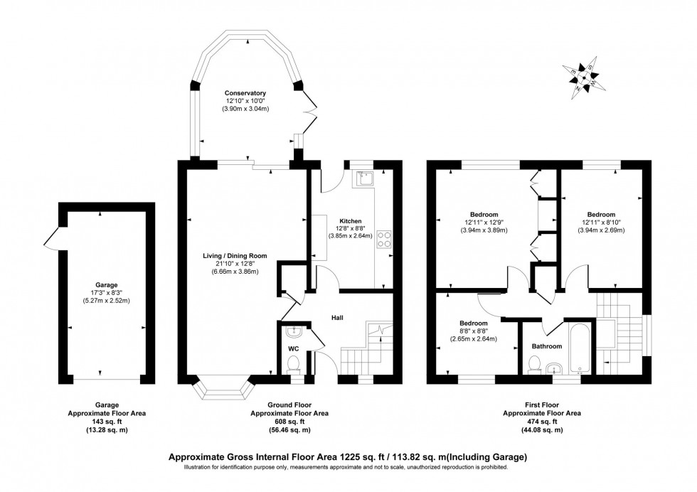 Floorplan for Woodhall Close, Cuckfield, RH17