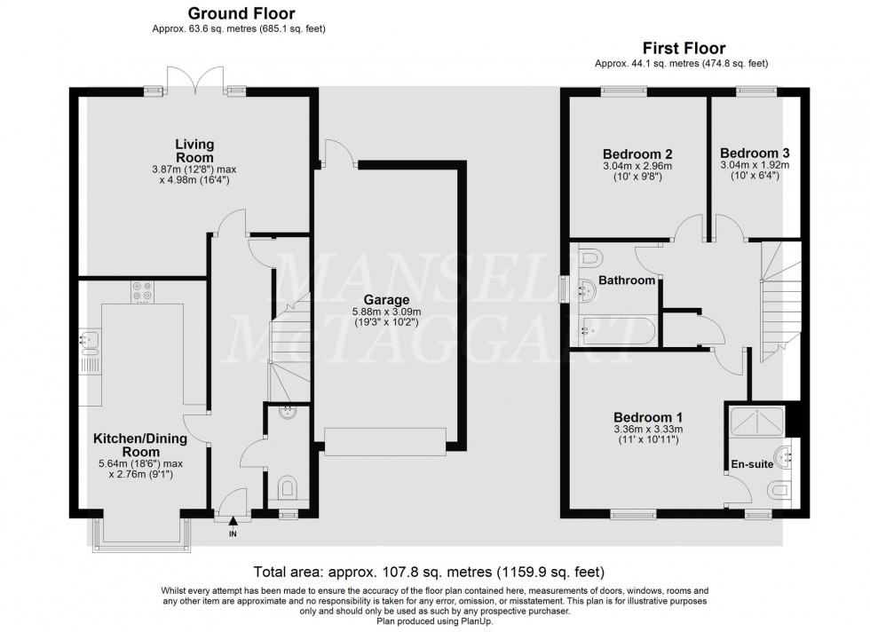 Floorplan for Hailwood Drive, Edenbridge, TN8