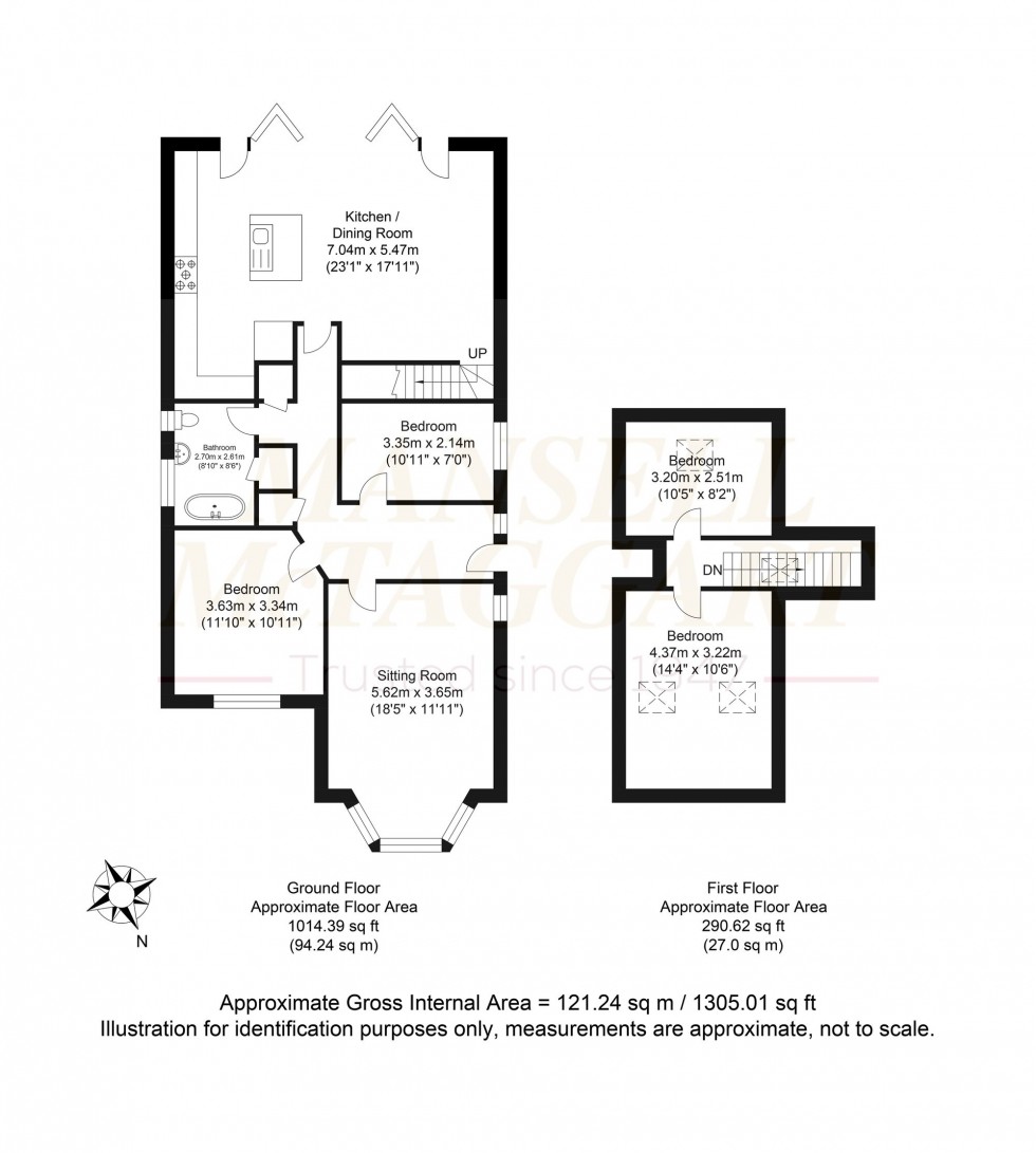 Floorplan for Damian Way, Hassocks, BN6