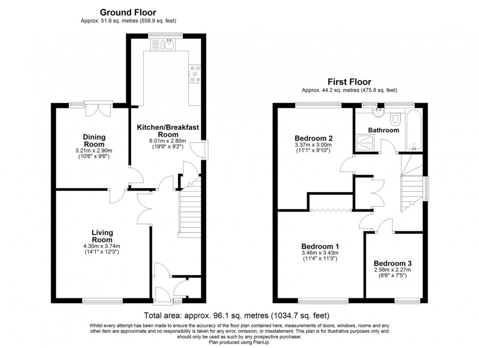 Floorplan for Freshfield Bank, Forest Row, RH18