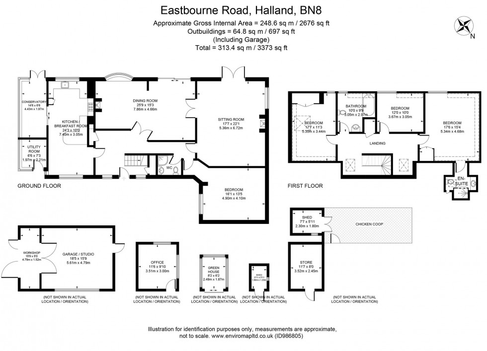 Floorplan for Eastbourne Road, Halland, BN8