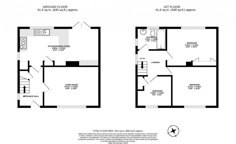 Floorplan for Chequers Close, Horley, RH6