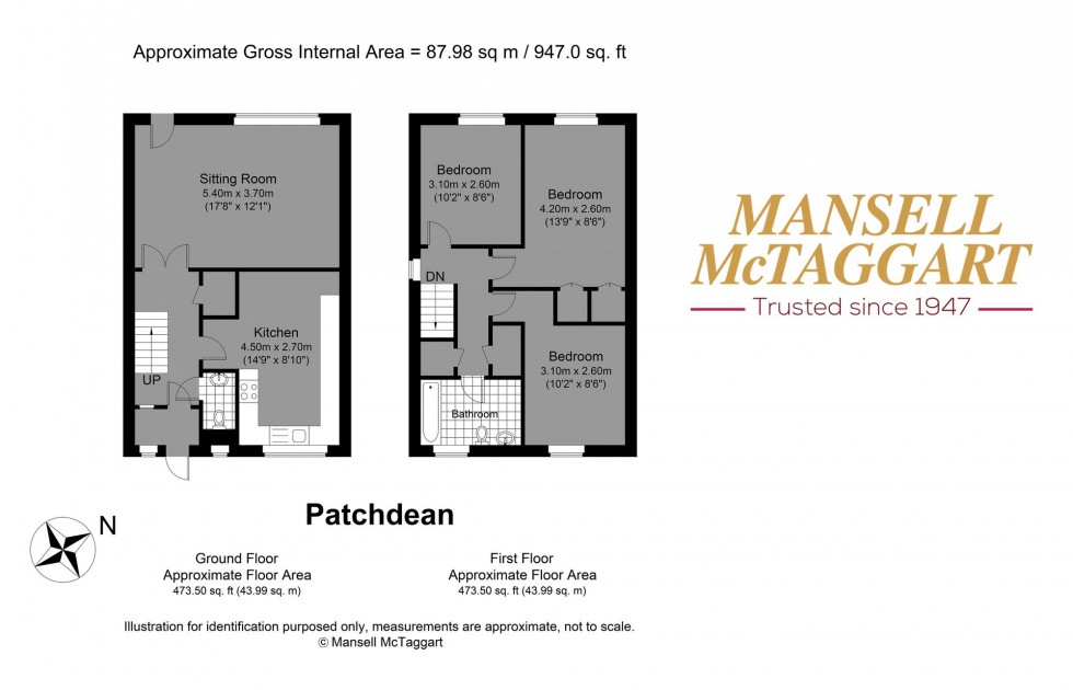 Floorplan for Patchdean, Brighton, BN1