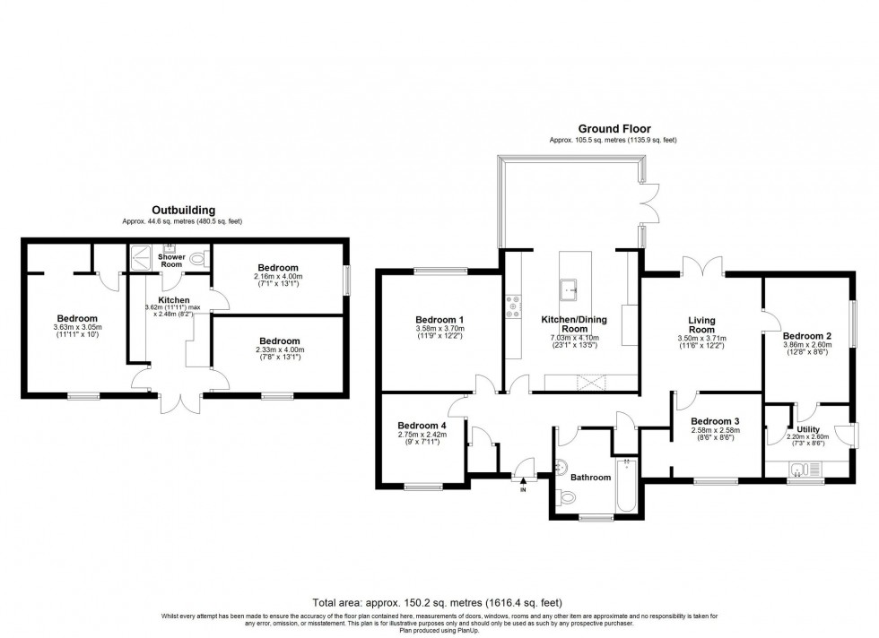 Floorplan for Antlands Lane, Shipley Bridge, RH6