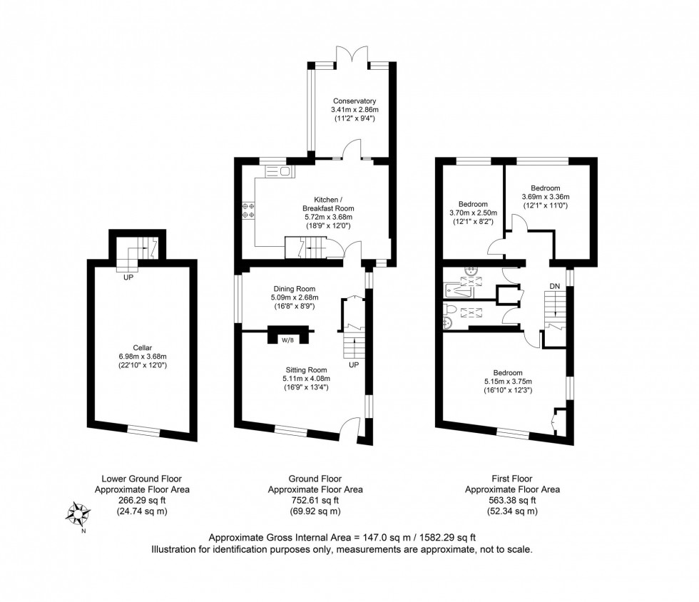 Floorplan for Southover High Street, Lewes, BN7