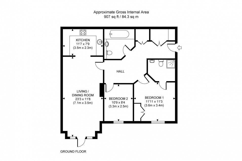 Floorplan for Ditchling Common, Birch Walk Ditchling Road Ditchling Common, RH15