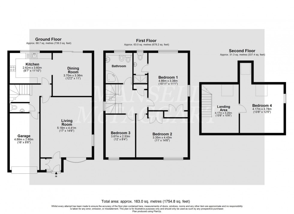 Floorplan for Burleigh Close, Crawley Down, RH10