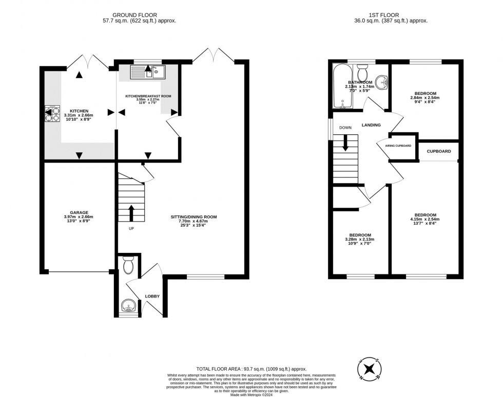 Floorplan for Hodgkin Close, Maidenbower, RH10