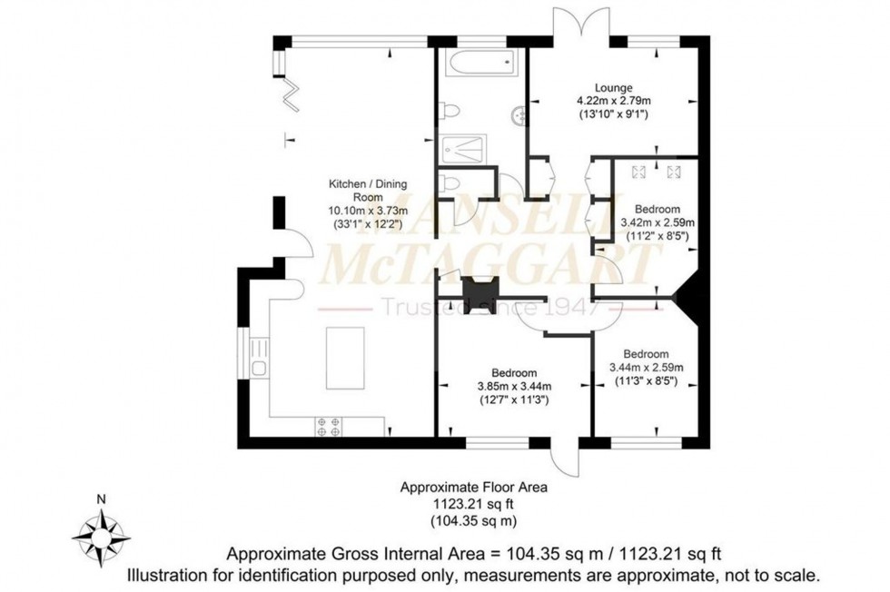 Floorplan for North Common Road, North Chailey, BN8